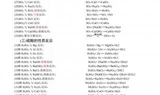 常用的高中化学电离方程式有哪些 高中化学常用方程式